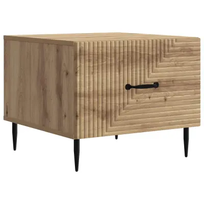 vidaXL Klubska miza Artisan hrast 49 x 50 x 40 cm Inženirski les