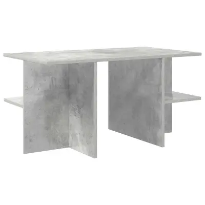 vidaXL Klubska miza Betonsko siva 87 x 50 x 45 cm Konstruirano leseno