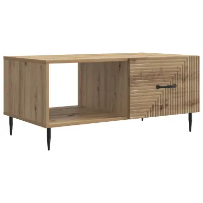 vidaXL Klubska miza Artisan hrast 90 x 50 x 40 cm Inženirski les