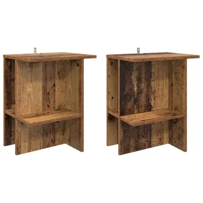 vidaXL Klubska miza 2 pcs Star les 40 x 30 x 49 cm Inženirski les