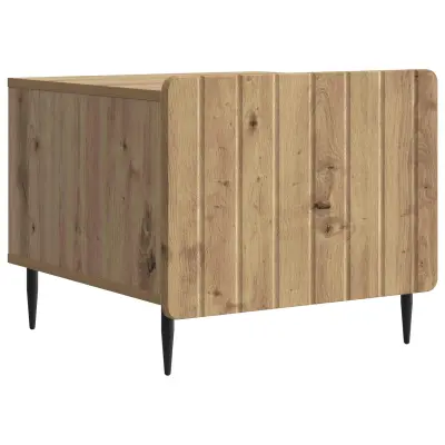 vidaXL Klubska miza Artisan hrast 49 x 50 x 42 cm Inženirski les