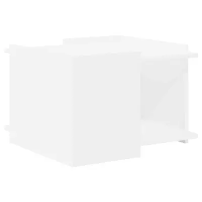 vidaXL Klubska miza Bela 50,5 x 50 x 33 cm Inženirski les