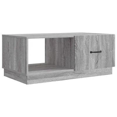 vidaXL Klubska miza Siva Sonoma 90 x 50 x 37 cm Inženirski les
