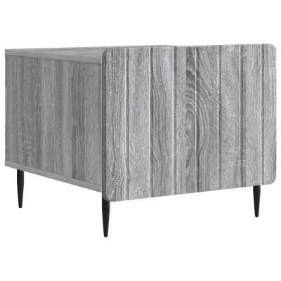 vidaXL Klubska miza Siva Sonoma 49 x 50 x 42 cm Inženirski les