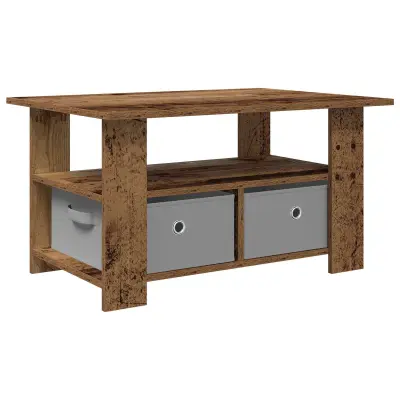 vidaXL Klubska miza Star les 77 x 55 x 42 cm Konstruiran les