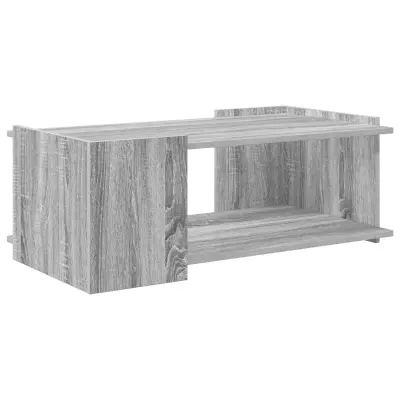 vidaXL Klubska miza Siva Sonoma 90 x 50 x 33 cm Inženirski les