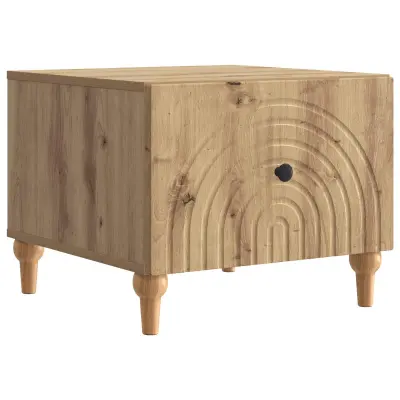 vidaXL Klubska miza Artisan hrast 49 x 50 x 40 cm Inženirski les