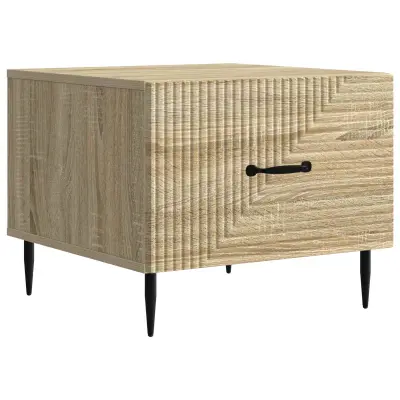 vidaXL Klubska miza Sonoma hrast 49 x 50 x 40 cm Inženirski les