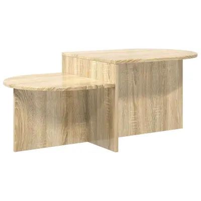 vidaXL Klubska miza Sonoma hrast 100 x 50 x 40 cm Inženirski les