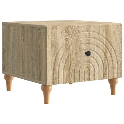 vidaXL Klubska miza Sonoma hrast 49 x 50 x 40 cm Inženirski les
