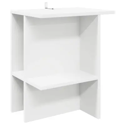 vidaXL Klubska miza Bela 40 x 30 x 49 cm Inženirski les