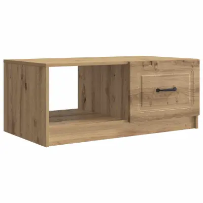 vidaXL Klubska miza Artisan hrast 90 x 50 x 37 cm Inženirski les