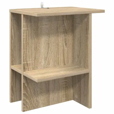 vidaXL Klubska miza Sonoma hrast 40 x 30 x 49 cm Inženirski les