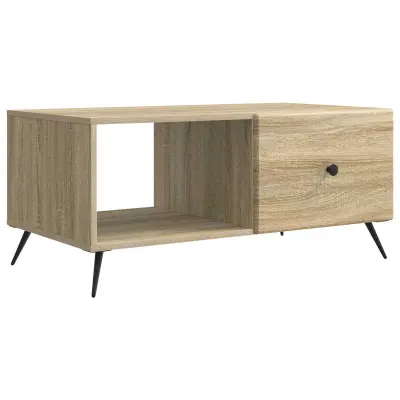 vidaXL Klubska miza Sonoma hrast 90 x 50 x 40 cm Inženirski les