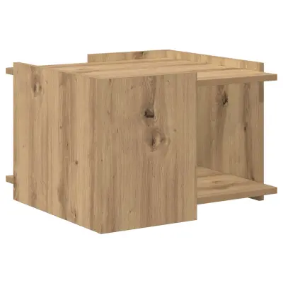 vidaXL Klubska miza Artisan hrast 50,5 x 50 x 33 cm Inženirski les
