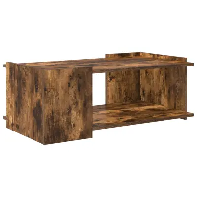 vidaXL Klubska miza Dimljen hrast 90 x 50 x 33 cm Inženirski les