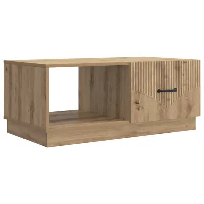 vidaXL Klubska miza Artisan hrast 90 x 50 x 37 cm Inženirski les