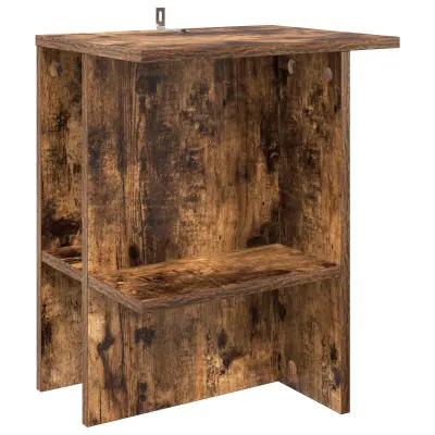 vidaXL Klubska miza Dimljen hrast 40 x 30 x 49 cm Inženirski les