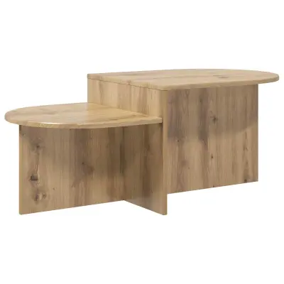 vidaXL Klubska miza Artisan hrast 100 x 50 x 40 cm Inženirski les