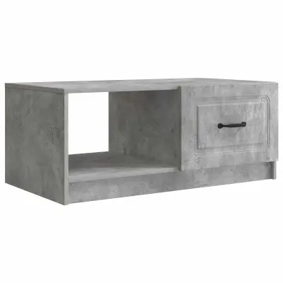 vidaXL Klubska miza Betonsko siva 90 x 50 x 37 cm Inženirski les