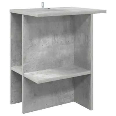 vidaXL Klubska miza Betonsko siva 40 x 30 x 49 cm Inženirski les