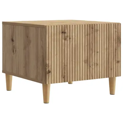 vidaXL Klubska miza Artisan hrast 49 x 50 x 40 cm Inženirski les