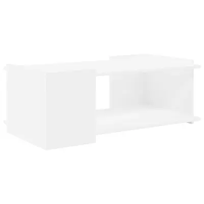 vidaXL Klubska miza Bela 90 x 50 x 33 cm Inženirski les