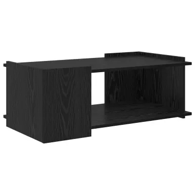 vidaXL Klubska miza Črni hrast 90 x 50 x 33 cm Inženirski les