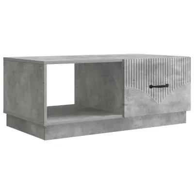 vidaXL Klubska miza Betonsko siva 90 x 50 x 37 cm Inženirski les