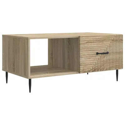 vidaXL Klubska miza Sonoma hrast 90 x 50 x 40 cm Inženirski les