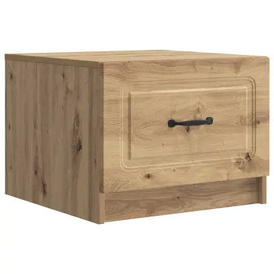 vidaXL Klubska miza Artisan hrast 49 x 50 x 37 cm Inženirski les