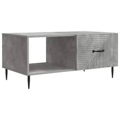 vidaXL Klubska miza Betonsko siva 90 x 50 x 40 cm Inženirski les