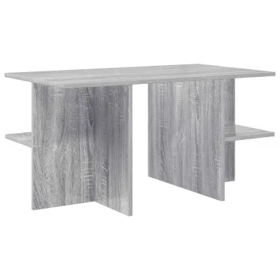 vidaXL Klubska miza Siva Sonoma 87 x 50 x 45 cm Konstruirano leseno