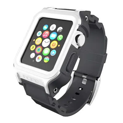 Incipio, Apple Watch 38–41 mm zaščitni pašček Octane odporen na udarce, Bela / Siva
