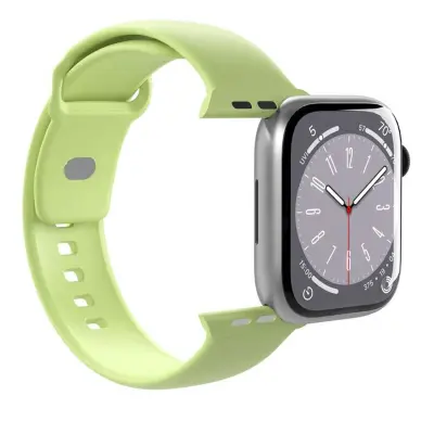 PURO, Pašček za Apple Watch 38 / 40 / 41 / 42mm serije Icon iz silikona, Matcha zelena