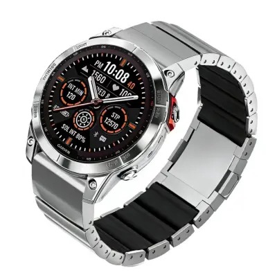 Magnetni pašček z hitrim sproščanjem, kompatibilen z Garmin 22mm Silver + Black