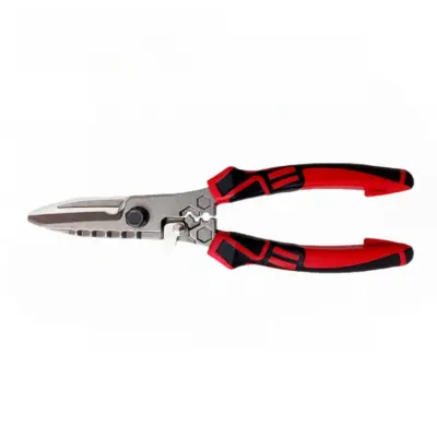 Industrijske klešče za pločevino Keel – TRP ročaj, 22cm x 6cm Black/Red