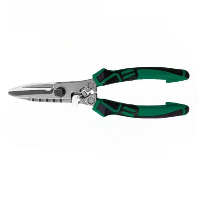 Industrijske klešče za pločevino Keel – TRP ročaj, 22cm x 6cm Black+Green