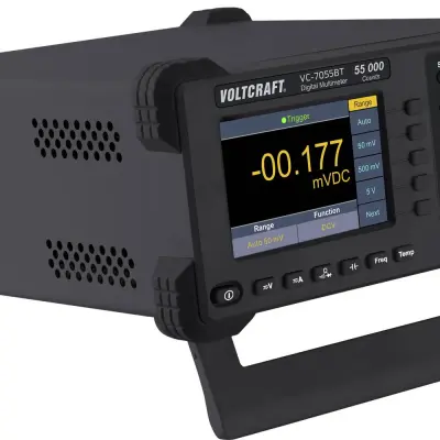 VOLTCRAFT VC-7055BT namizni multimeter  digitalni zapisovalnik podatkov CAT I 1000 V, CAT II 600 V Prikaz (štetje): 55000