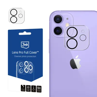 3MK FULL COVER OVITEK LENS PRO ZA APPLE IPHONE 11 12 MINI Z ZAŠČITO ZA LEČE