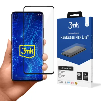 REDMI NOTE 13 PRO+ - 3MK HARDGLASS MAX LITE ČRNA
