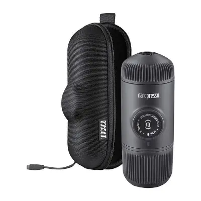 WACACO PRENOSNI KAVNI APARAT NANOPRESSO Z KOVČKOM 18 BAR ZA DOM IN POTOVANJE