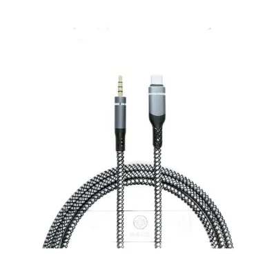 Zvočni kabel tipa C na 3,5 mm za pretakanje v živo s telefona in notranje snemanje - visokokakovosten pleten kabel, 2 m/3 m  3 m