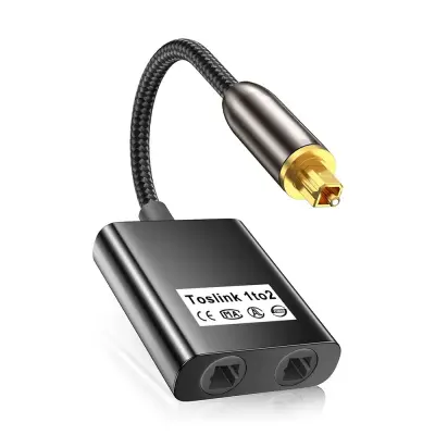 0.25m Avdio Fiber Optic Splitter - Dvojni Izhodni Toslink Adapter