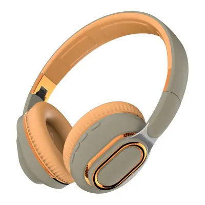 Brezžične čez-ušne Bluetooth slušalke z 9D zvokom, 16-urna avtonomija Brown