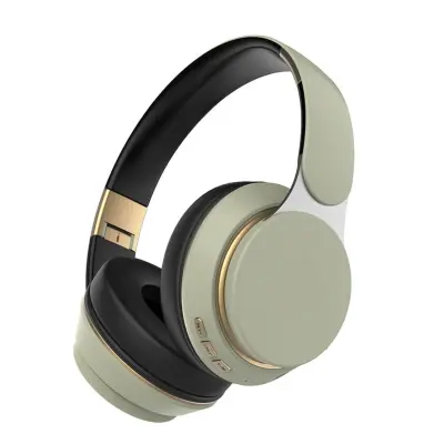 Brezžične over-ear slušalke z globokim basom, 40mm, zložljive Green
