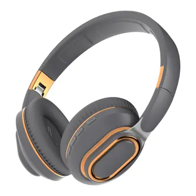 Brezžične čez-ušne Bluetooth slušalke z 9D zvokom, 16-urna avtonomija Gray