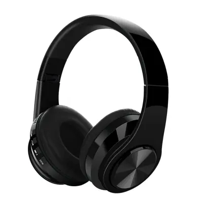 Brezžične over-ear slušalke, globok bas, 400mAh, ~200h Black