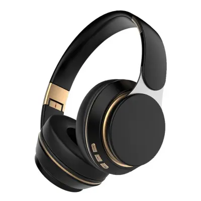 Brezžične over-ear slušalke z globokim basom, 40mm, zložljive Black