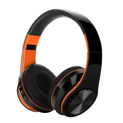 Brezžične over-ear slušalke, globok bas, 400mAh, ~200h Orange